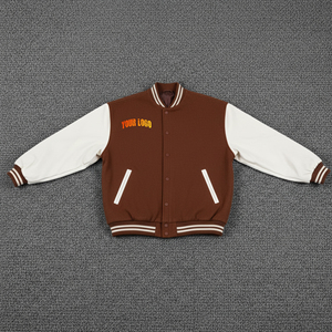 Wholesale High Quality 2025 Women's Quilted Varsity Jacket Cotton Lining Windproof Waterproof Casual Rivet Embroidery - Product Image 1