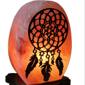 Dreamcatcher Himalayan pink Salt with <b>Dimmer</b> Cord and Bulb - Product Image 1