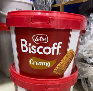 Lotus Biscoff Original Crème à tartiner lisse 8KG Vente en gros |   Pâte de biscuits au caramel en vrac pour usage commercial avec la meilleure offre de réduction - Product Image 1