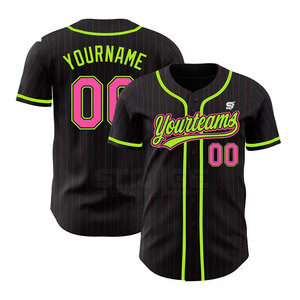 Venta Directa de Fábrica, Jersey de Béisbol Transpirable de Manga Corta para Hombre, Tallas Grandes, Diseño Personalizable, Ropa Deportiva Ligera - Product Image 5