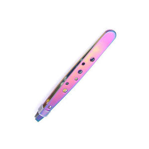 2025 vente chaude pince à épiler à sourcils en acier inoxydable pointe pointue inclinée bonne pince à épiler à sourcils avec poignée design - Product Image 6