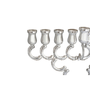 Ménorah de Luxe en Laiton Doré, Support de Bougies Traditionnel Décoratif pour Table, Décoration Festive pour la Maison - Product Image 4