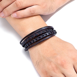 Bracciale MenneM all'Ingrosso, 6mm, Magnetico, 5 Strati, Trendy, Regalo Vintage di Lusso 2025 per Uomo - Product Image 4