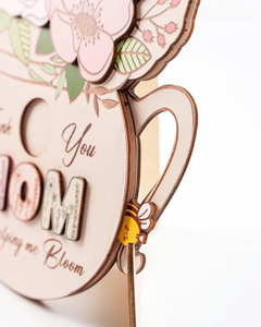 Cha Mẹ độc quyền Bộ quà tặng cha tốt nhất bao giờ Khung ảnh gỗ Cảm Ơn Mẹ xoay mảng bám ấp ủ khoảnh khắc gia đình tình yêu bất tận - Product Image 3