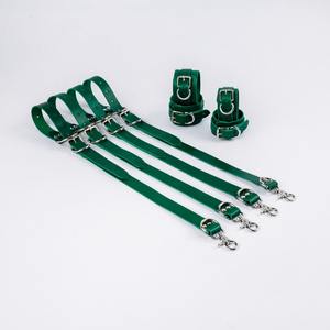 สายรัดข้อมือและข้อเท้าหนังวัวแท้แบบ 4 เส้น พร้อมอุปกรณ์แข็งแรง เหมาะสำหรับใช้บนเตียง รุ่น BDSM-0132 - Product Image 6