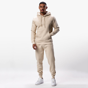 2024 Best Selling Regular Fit Men Tracksuit Customized Logo Sportswear <b>Jogger</b> Sets New Drawstring Hoodie Sweatpants 100% - Product Image 1