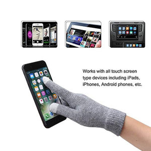 2025 gants tricotés acryliques chauds mitaines à écran tactile pour le ski d'hiver en plein air et vêtements décontractés quotidiens - Product Image 6