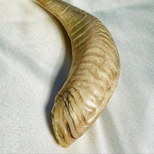 เขาแกะธรรมชาติขัดเงา ชอฟาร์ ของตกแต่งบ้านทางศาสนา เป็นมิตรกับสิ่งแวดล้อม คุณภาพสูง - Product Image 1