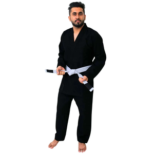 Trajes de Artes Marciales BJJ Personalizables en Oferta, Kimono Duradero de Poliéster/Algodón, Transpirable, de Secado Rápido, con Opción de Logotipo Frontal - Product Image 3