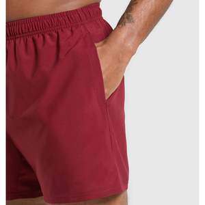 Maroon High Quality Stretch Micro <b>Cool</b> <b>Shorts</b> Casual Drawstring Custom Logo Sports Active Workout Gym Athletic <b>Shorts</b> - Product Image 4