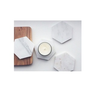 Ensemble de 4 sous-verres en marbre noir avec porte-verre porte-boissons pour la fabrication de sous-verres pour la maison et le bureau - Product Image 4