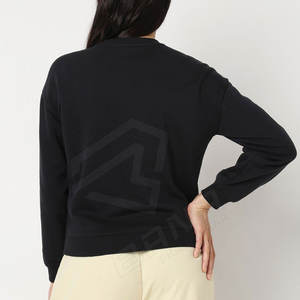 Sweat-shirt en coton de haute qualité avec impression surdimensionnée et col en O Sweat-shirt personnalisé pour femmes Vente en gros - Product Image 3