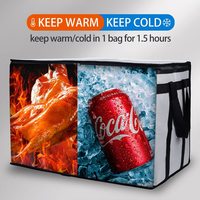 Sac isotherme avec fond rigide pour les trajets en covoiturage, sac isotherme pour les courses, les aliments, les boissons, adapté à la plage, aux pique-niques et à l'extérieur
