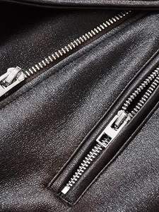 Veste de moto en cuir de vachette classique noire tendance, style personnalisé, vente en gros, dernière tendance, pour femmes, 2024 - Product Image 6