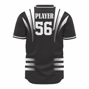 Camiseta de béisbol transpirable personalizada, ropa deportiva con botones completos y características impresas - Product Image 2