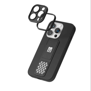 Funda de silicona Levelo Morphix con empuñadura de cuero, funda para teléfono móvil de alta calidad, funda de fibra de carbono más nueva para Iphone - Product Image 1