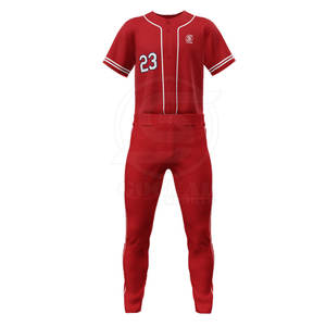Unique Style Custom Made Baseball Uniform Solid Color Pakistan Manufacture Baseball Uniform - Product Image 4