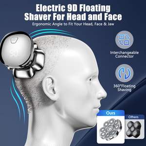 Tondeuse Électrique Étanche IPX7 pour Hommes, Rasoir Rotatif Sans Fil Humide/Sèche avec Lame de Rechange, Lavable - Product Image 6