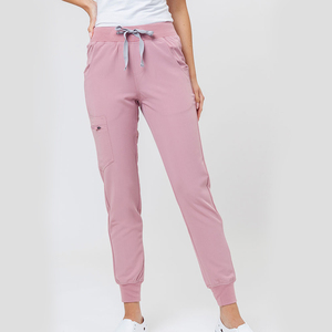 Conjuntos de uniformes de enfermera para mujer con logotipo personalizado uniformes médicos uniformes cuello redondo cremallera - Product Image 6