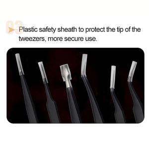 Pince à cils professionnelle pour extensions de cils Outil de pointe de précision pour l'isolement et le volume des cils Poignée antidérapante confortable - Product Image 3