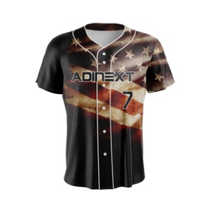 Custom Red Stripe Casual <b>Baseball</b> Jersey Breathable Sportswear in Plus Size - Product Image 2