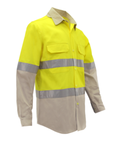 長袖メンズシャツ,安全反射安全構造 - Product Image 4