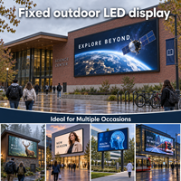 Écrans LED d'extérieur P10 16 bits avec traitement couleur, maintenance avant et arrière, mur vidéo pour publicité en stade, approvisionnement OEM