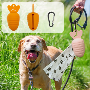 ถุงใส่มูลสุนัขแบบพกพาน่ารักเป็นมิตรกับสิ่งแวดล้อมถุงขยะสำหรับสัตว์เลี้ยงย่อยสลายได้กันน้ำซักได้คลิปหนีบสำหรับแขวน - Product Image 4