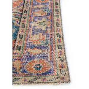 Tapis en laine noué à la main de grande taille, motif médaillon rouge et orange, pour salon, couloir rectangulaire - Pae-2758 - Product Image 4