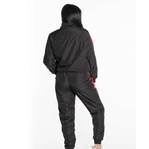 Conjunto Deportivo de Invierno para Hombre, Chaqueta Cortavientos con Cremallera y Pantalones Reflectantes de Nailon, Estilo Jogger, 2 Piezas, Grueso y Moderno - Product Image 5