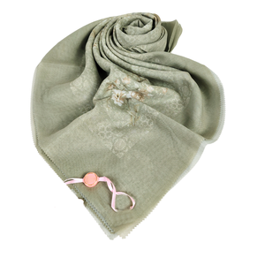 Oferta exclusiva para mujeres musulmanas formales con estilo Nara Series manga corta algodón Hijab bufanda Sage impresión Digital para primavera - Product Image 5