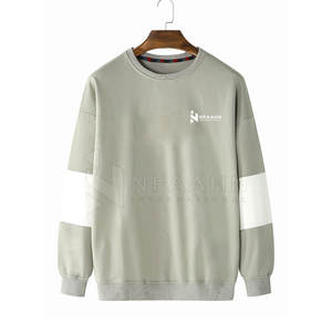 เสื้อสเวตเตอร์แบบสวมหัวเสื้อสเวตเตอร์คอตตอนผสมทำจากผ้าฝ้ายสั่งผลิตได้ตามต้องการ - Product Image 1