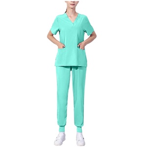 Ensembles d'uniformes d'infirmière UMIQ personnalisés à manches courtes pour femmes, respirants, décontractés, en sergé polyester/coton, pour hôpital – Meilleures ventes 2025 - Product Image 4