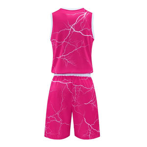 Vêtements de basket-ball Sublimation pour homme et femme Ensemble d'uniformes de basket-ball réversibles personnalisés - Product Image 3