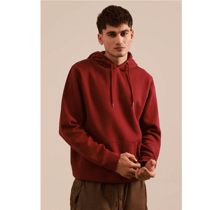<b>Thick</b> <b>Fleece</b> Drop Shoulder Plain Blank Custom Men Hoodies High Quality Cotton French Terry Oversize Hoodie - Product Image 1