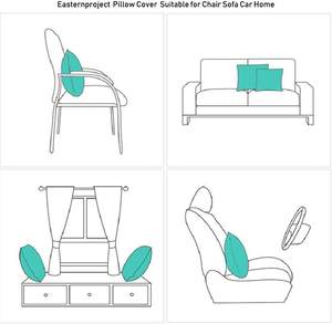 Customized Pillow <b>Cover</b> Pillow <b>Cover</b> for Couch, <b>Sofa</b>, Bed, Farmhouse, <b>Chair</b>, Dining, Patio, Outdoor, Car OEM - Product Image 6