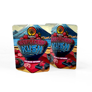 Tùy Chỉnh Trẻ Em Kháng 3.5G Mylar Túi Gram Matte Mềm Cảm Ứng Mùi Bằng Chứng Túi Nắp Kéo Nhựa Bao Bì Thuốc Lá Túi - Product Image 2