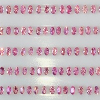 Rosa Saphir AAA-Qualität Natürlich IGI-Zertifiziert Wärmebehandelt Runder Brillantschliff 3,0mm 26,92 Karat Schmuckzubehör