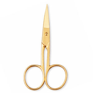 Tijeras para Cutículas de Acero Inoxidable de Alta Calidad, Color Dorado, Mango Ergonómico, Hoja Recta Afilada y Duradera, para Manicura y Pedicura - Product Image 1