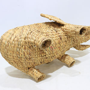 Paniers en osier tressés à la main écologiques avec des motifs d'animaux, des supports de plantes décoratifs et des solutions de rangement - Product Image 4