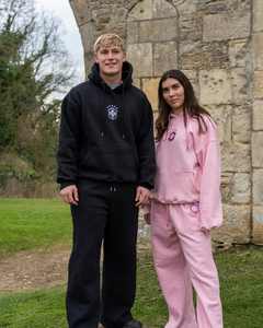 Conjuntos de Sudadera con capucha de peso pesado de invierno de gran tamaño, chándal deportivo para correr, conjunto de chándal para hombres - Product Image 1