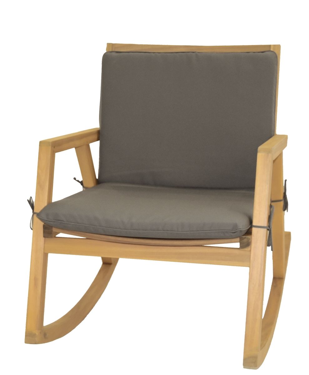 oil finish + grey cushion (customize)