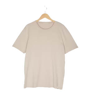 T-shirt col rond à manches courtes en coton uni léger pour homme 100% coton Big Tall - Product Image 1