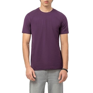 T-shirt Homme Mode Printemps-Été Coupe Classique Couleur Unie 220 g/m² Soie/Coton Respirant Séchage Rapide Manches Courtes Vêtement d'Extérieur - Product Image 3