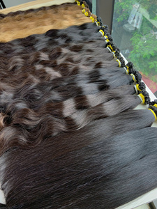 ผมแท้เวียดนามคุณภาพสูงสุด 100% เนื้อผมธรรมชาติแบบหยักศก สีน้ำตาลดำ ซุปเปอร์ดับเบิ้ลดรอว์น แบบเย็บสองชั้นด้วยเครื่องจักร - Product Image 1