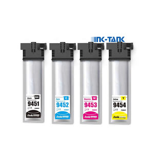 Cartouche d'encre couleur compatible INK-TANK T945 T945XL T9461 T9451 T9452 T9453 T9454 pour imprimante <span class=keywords><strong>Epson</strong></span> <span class=keywords><strong>WorkForce</strong></span> <span class=keywords><strong>Pro</strong></span> <span class=keywords><strong>WF</strong></span>-<span class=keywords><strong>C5210DW</strong></span> - Product Image 1