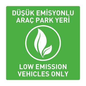 Low Emission Vehicle Parking Sign 60 cm Aluminum Folding Reflective Traffic Sign <b>Board</b> for Outdoor Roadway Use - Product Image 1