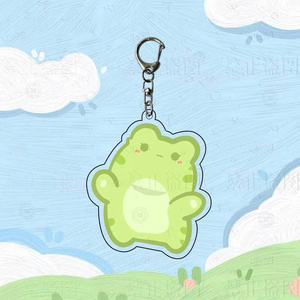 Conçu sur mesure en forme d'animal Mica porte-clés personnalisé enfants Anime jouet décorations - Product Image 4