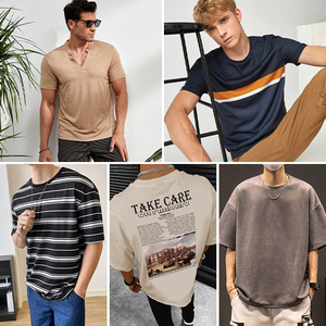 Camiseta de manga corta de verano 2023 para hombre, Camiseta de algodón de nueva tendencia, estilo de ropa para hombre, envío aleatorio. - Product Image 4