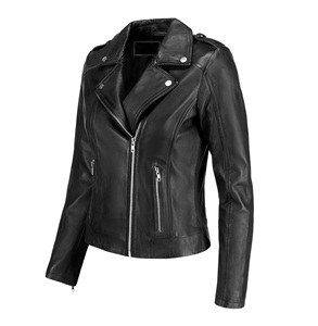 OEM Service Wholesale <b>Leather</b> <b>Jacket</b> Women 100% <b>Genuine</b> <b>Leather</b> <b>Jackets</b> for Ladies Made in Pakistan - Product Image 3